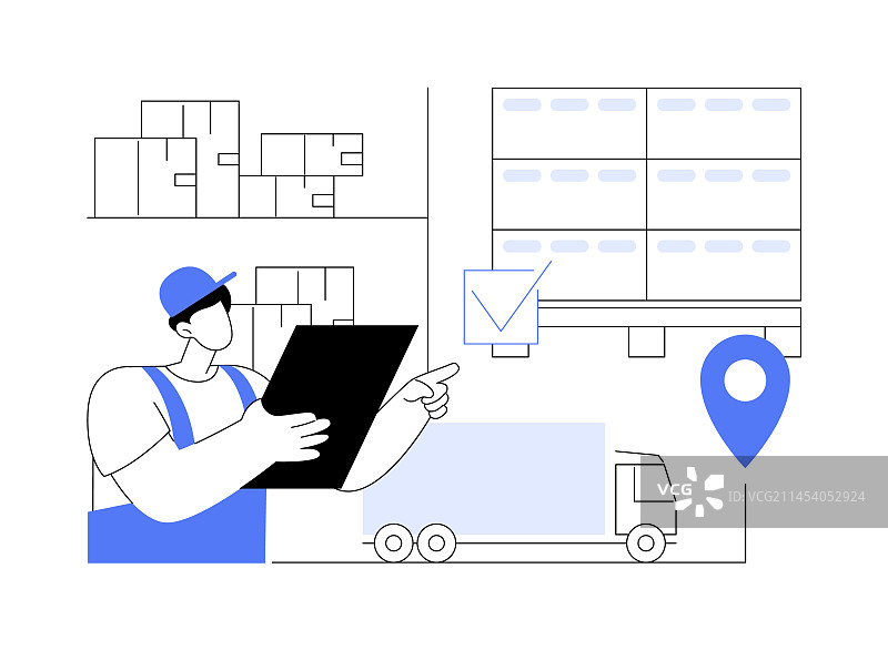 订单处理抽象概念图片素材