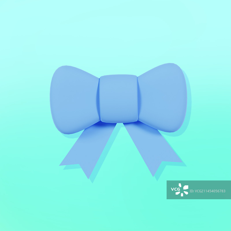 3D立体蝴蝶结插图图片素材