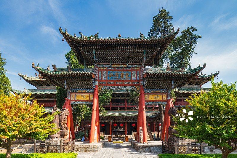 山西省运城市（解州关帝庙）运城关公故里文化旅游景区——气肃千秋坊图片素材