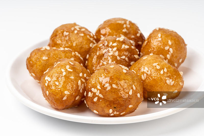 湖南长沙特色小吃糖油粑粑图片素材