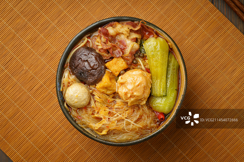 中国东北特色地方菜老式麻辣烫图片素材