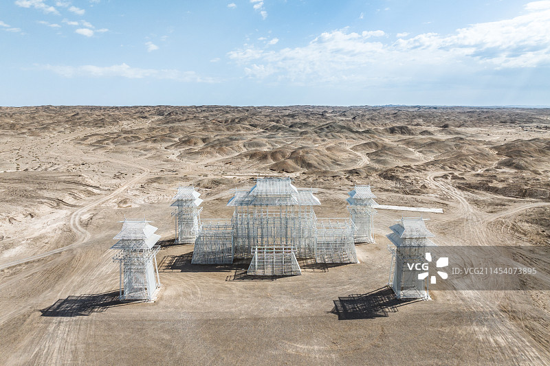 甘肃瓜州无界艺术装置图片素材