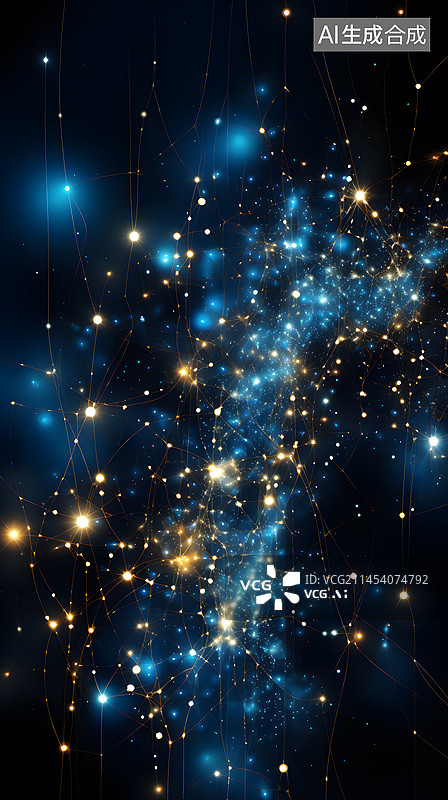 【AI数字艺术】星光梦幻科技风景图片素材