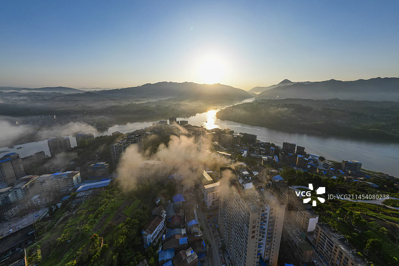 渠县三汇风光图片素材