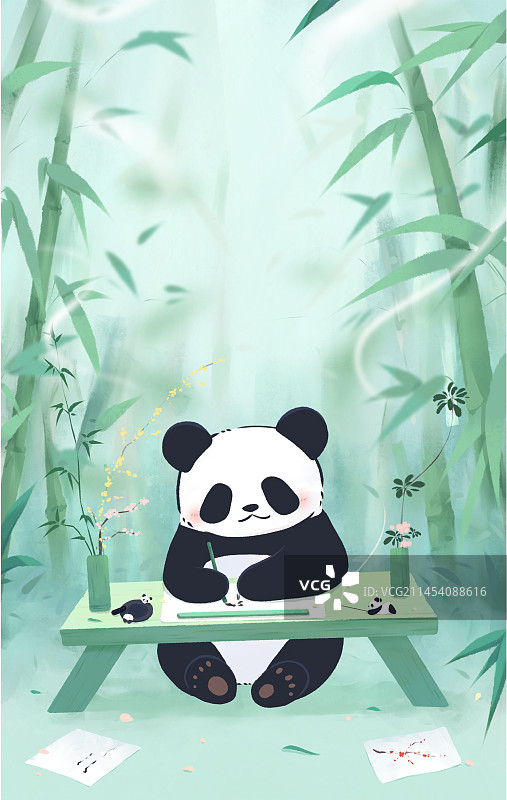今天熊猫在干嘛图片素材