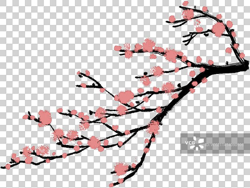 水墨梅花图片素材