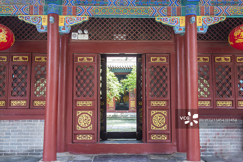 中国河南郑州焦作武陟县嘉应观黄河龙王庙古代建筑图片素材