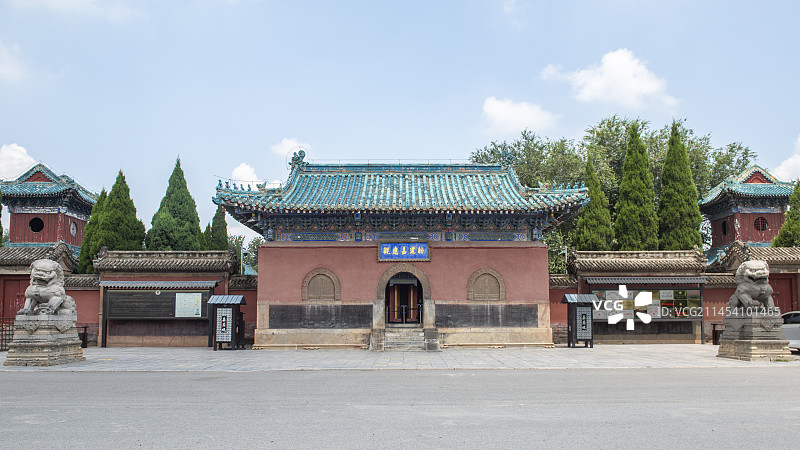 中国河南郑州焦作武陟县嘉应观黄河龙王庙古代建筑图片素材