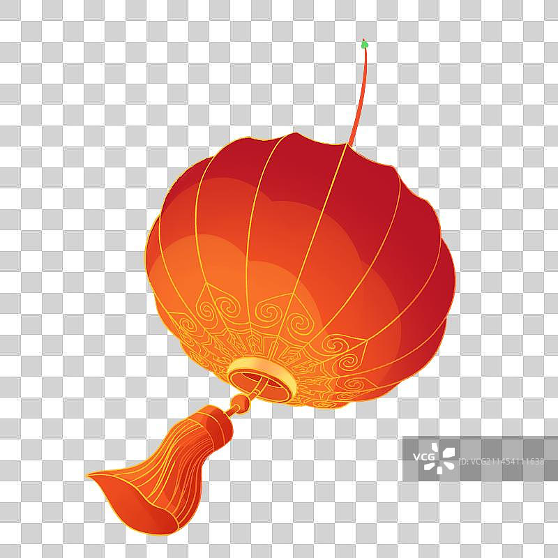 一串高高挂起的红灯笼图片素材
