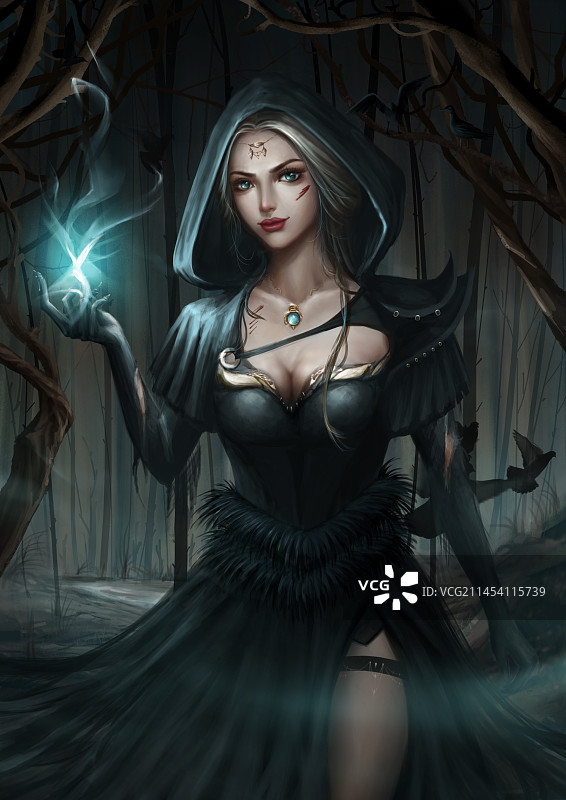 女巫，西方奇幻，人物，封面，小说，故事图片素材