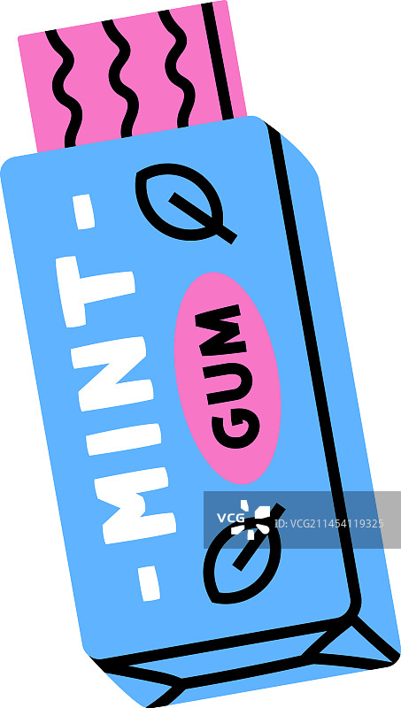 九十年代的薄荷口香糖图片素材