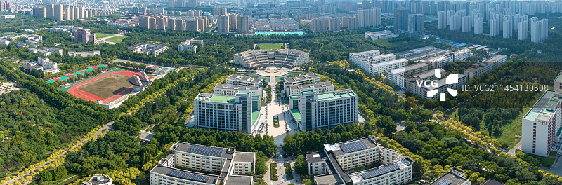 中国山东理工大学航拍图片素材