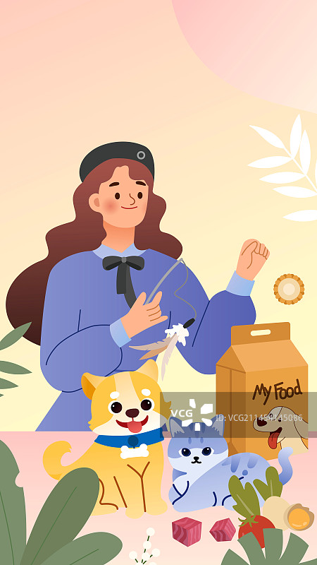 猫猫狗狗可爱宠物图片素材