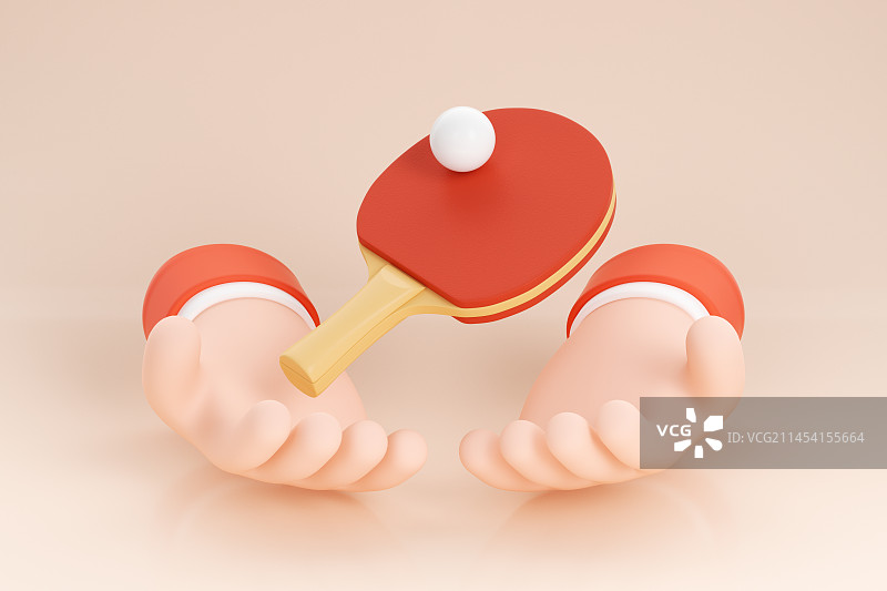 3D渲染卡通手捧运动元素图片素材