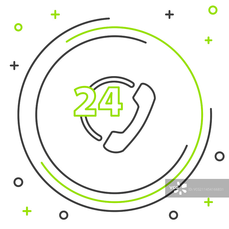 24小时在线客服图标图片素材