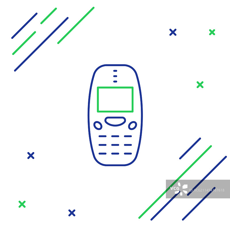 老式键盘手机图标图片素材