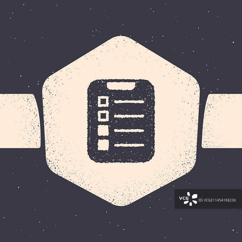 Grunge风格待办事项或计划图标图片素材