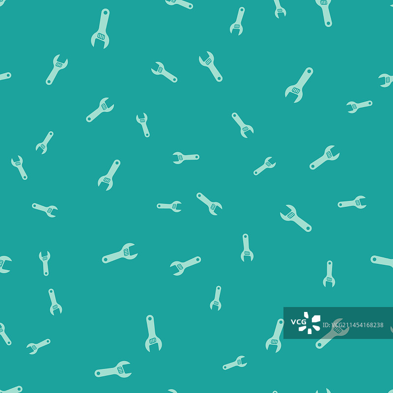绿色可调节扳手图标无缝隔离图片素材