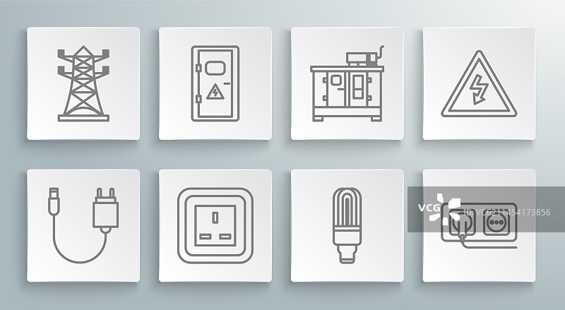 充电器电气柜LED出口线条设计图片素材