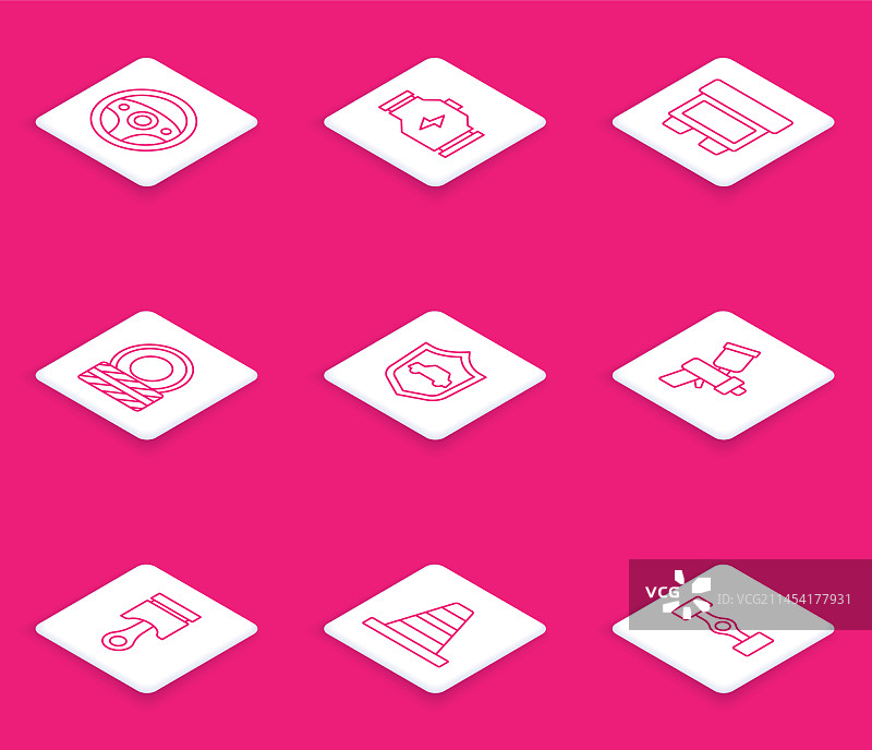 方向盘发动机检查保险丝汽车图标图片素材