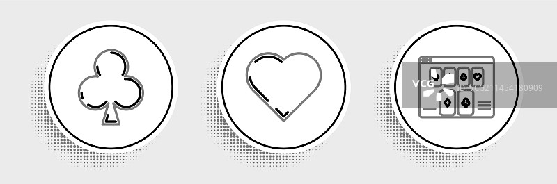 在线扑克牌赌桌游戏：扑克牌图片素材