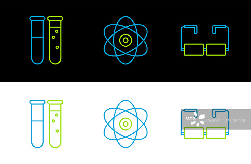 实验器材：玻璃杯、试管和烧瓶图片素材