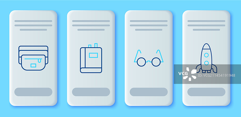 书籍、眼镜、腰包和香蕉图片素材