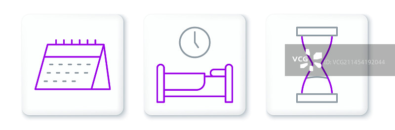 带沙子的旧沙漏日历图片素材