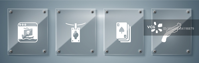 警用猎枪套装：扑克牌、洗钱图片素材