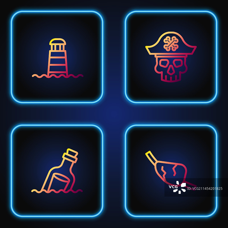 海盗眼罩漂流瓶合集图片素材