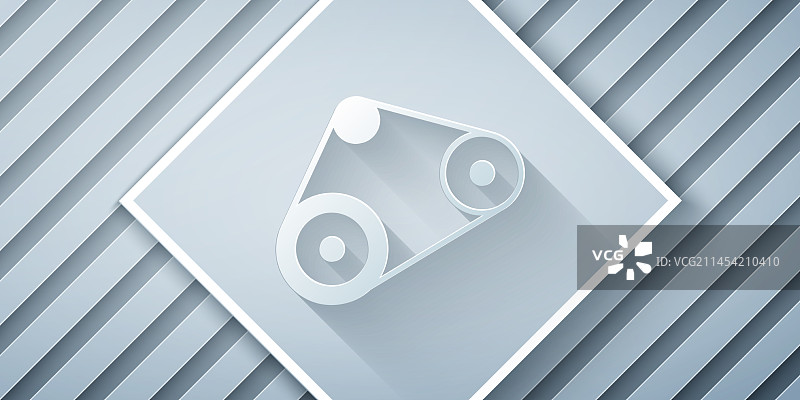 纸剪风格的正时皮带套件图标图片素材