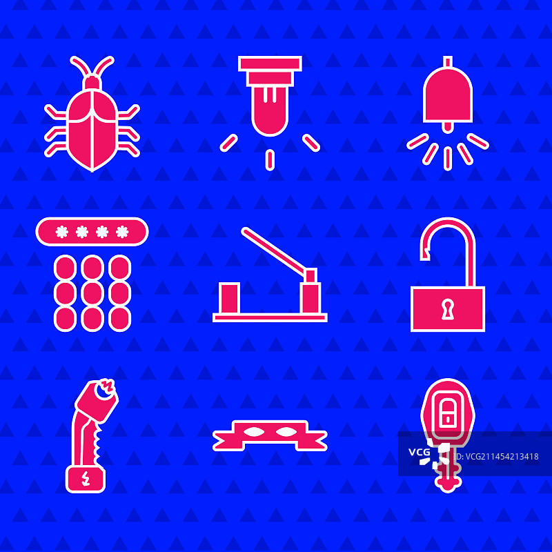 停车、汽车障碍物、小偷眼罩、车钥匙合集图片素材