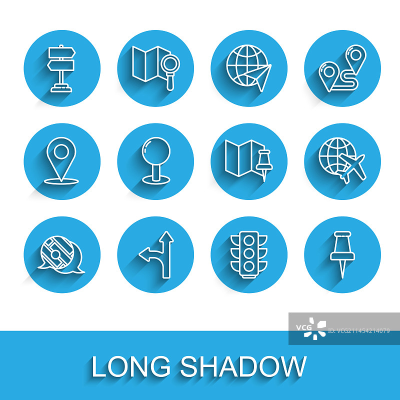 城市地图导航道路信息图线条图片素材