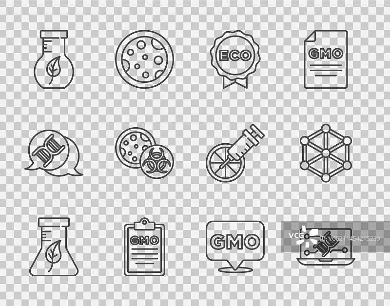 试管、烧瓶与基因工程图片素材