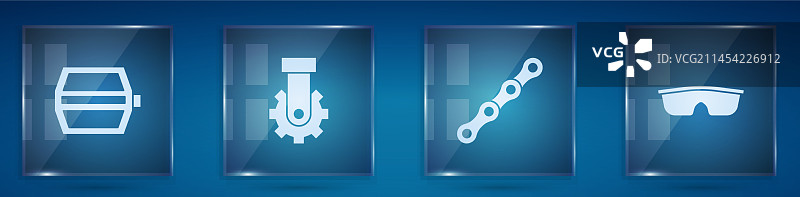 自行车脚踏板变速器后链条图片素材