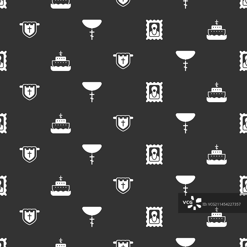 基督教图标：诺亚方舟旗帜图片素材