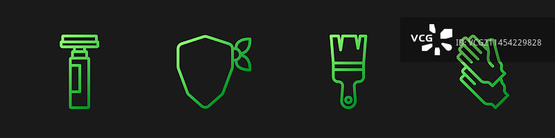 画笔、马克笔、破坏者和橡皮图片素材