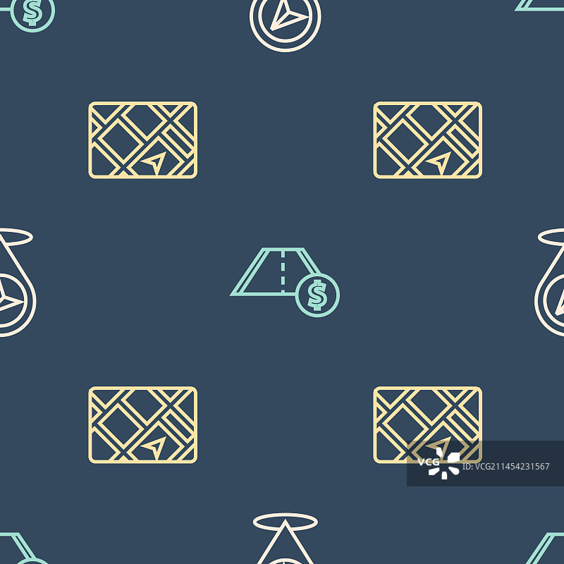 地图图钉、GPS设备与地图收费站图片素材