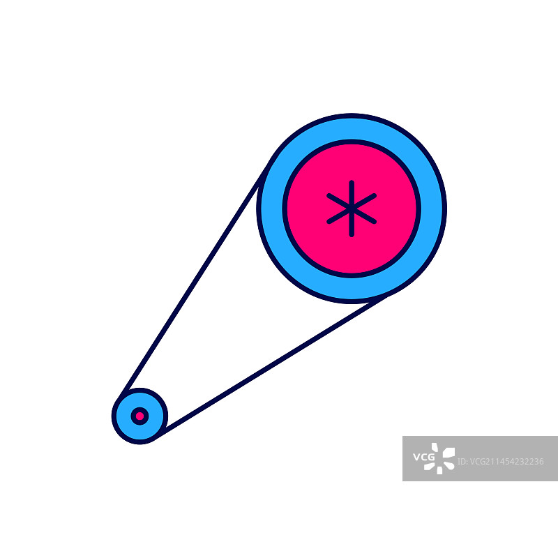 正时皮带套件轮廓图标图片素材