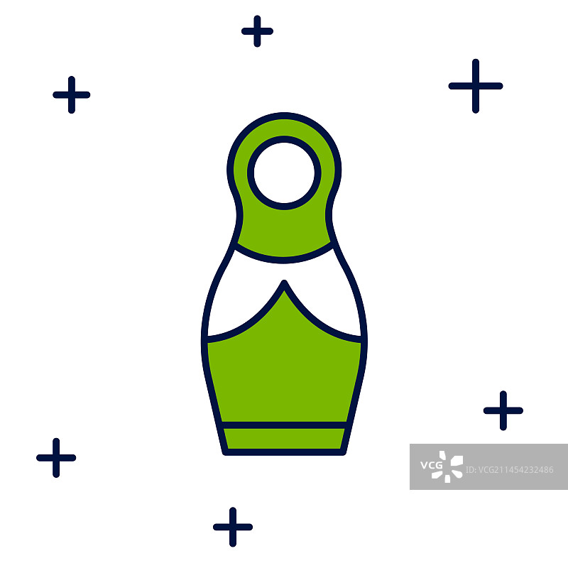 俄罗斯套娃图标图片素材