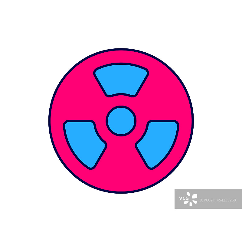 放射性轮廓图标图片素材