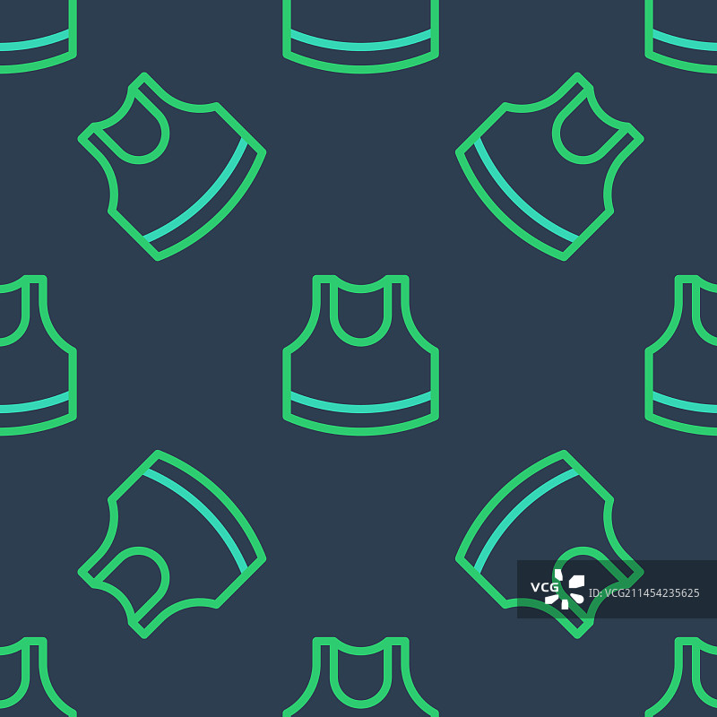 无缝的女性露脐上衣线条图标图片素材