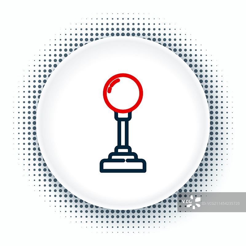 街机游戏机操纵杆线条图标图片素材