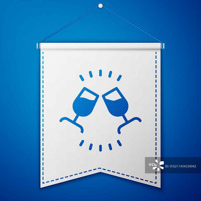 蓝色品酒图标图片素材