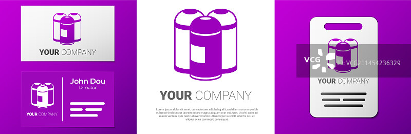 白色背景上的喷漆罐图标标志图片素材