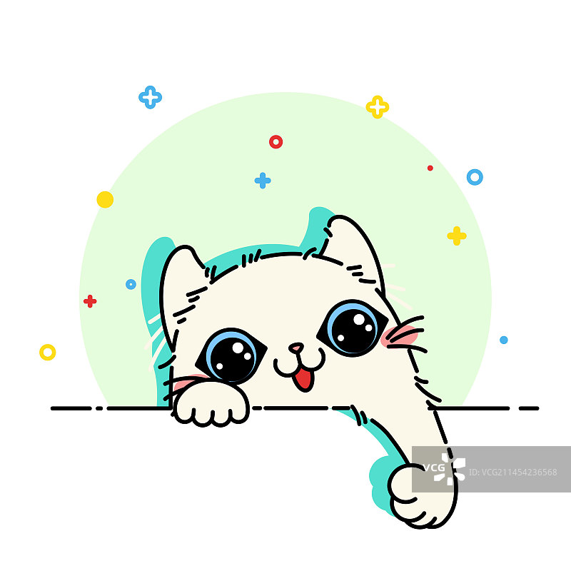 伸手的波斯猫图片素材