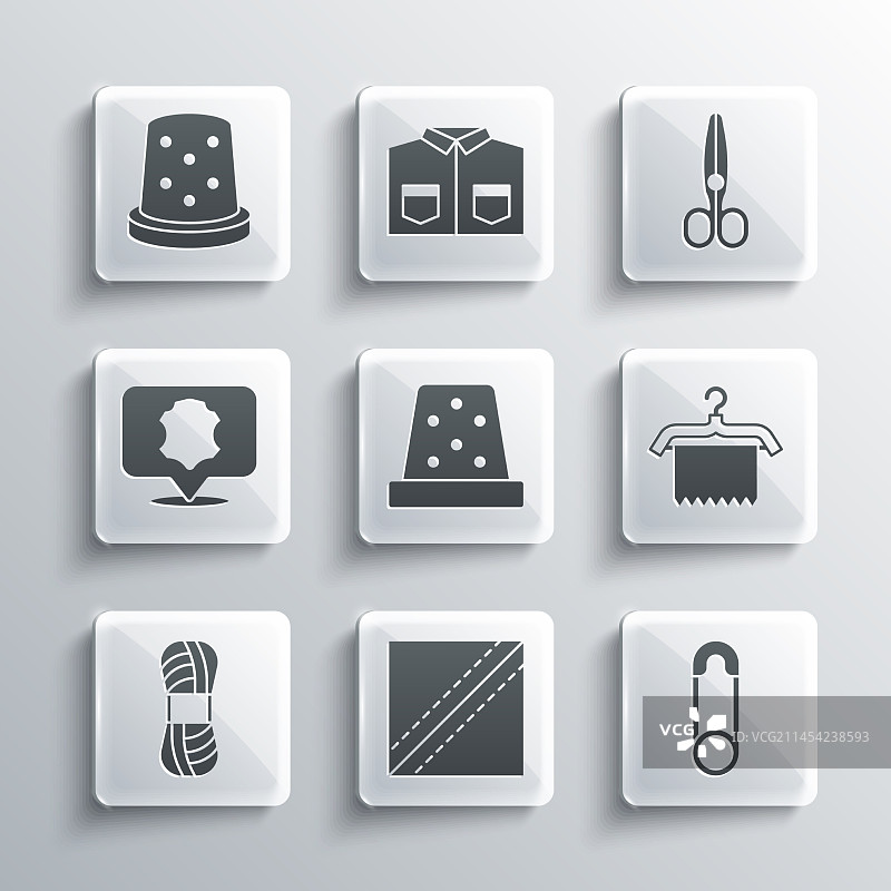 纺织品安全别针衣架组合图片素材