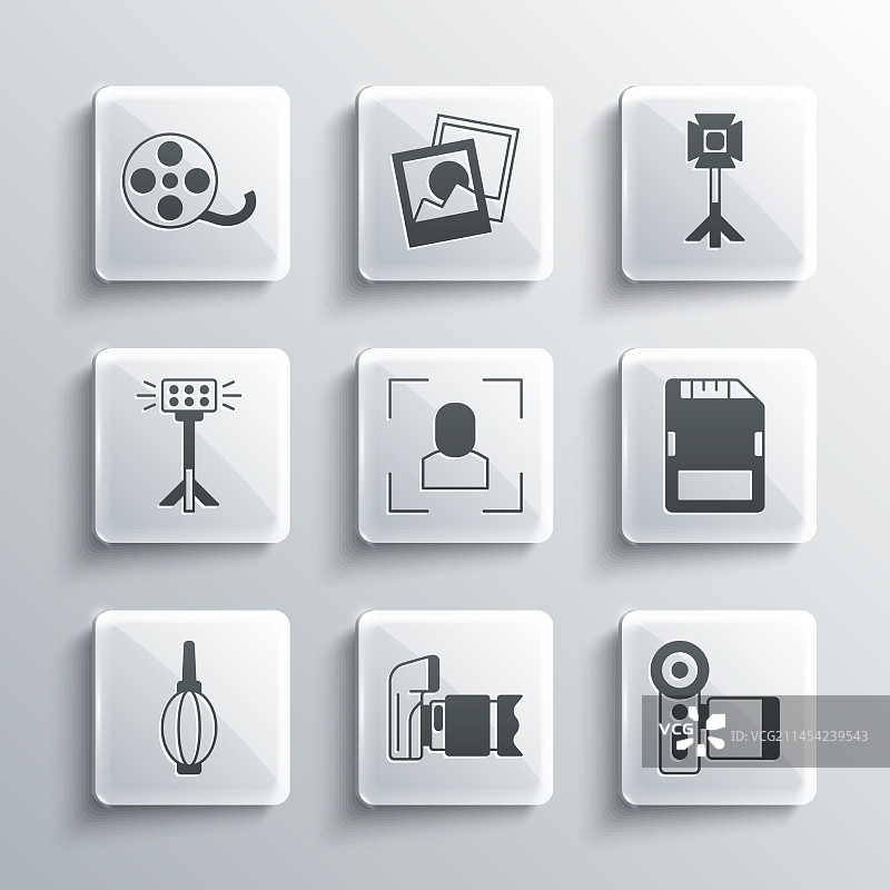 相机、电影SD卡和相机对焦照片素材图片素材