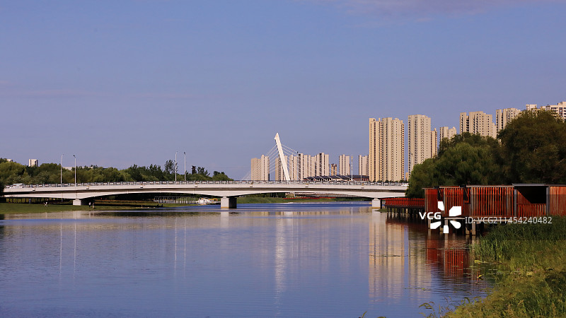 河岸风光图片素材