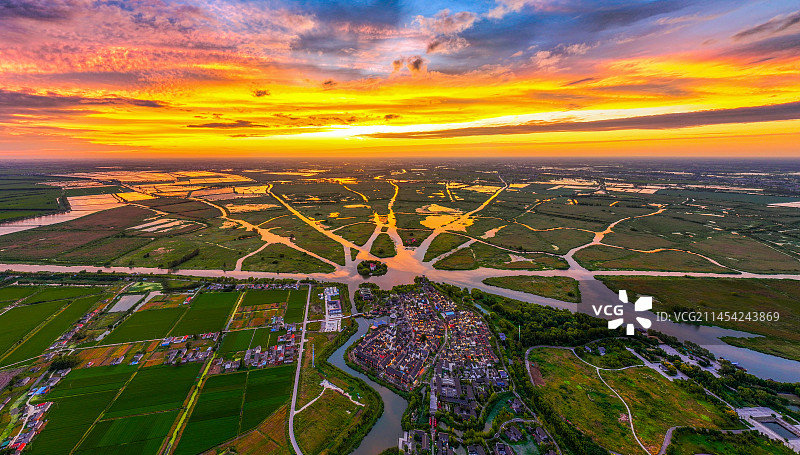 江苏省盐城市九龙口湿地公园图片素材